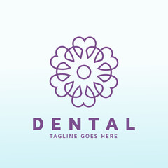 sophisticated tooth dental office logo design templates