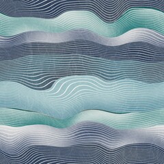 Fototapeta na wymiar Seamless natural landscape hill pattern for print. Horizontal line stripes that resemble hills or mountains in a natural landscape or geological earth view. Abstract surface design.
