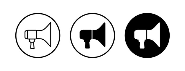 Megaphone icons set. Loudspeaker icon vector. Volume icon