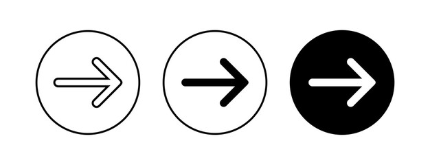 Arrow icons set. Arrow symbol. Arrow vector icon