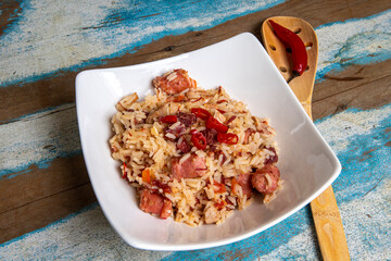 Arroz de Carreteiro - Typical food from southern Brazil