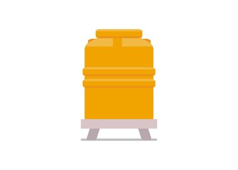 Water tank. Simple flat illustration.