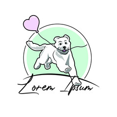 Illustration Vector graphic of Dog Training logo