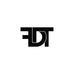 fdt letter original monogram logo design