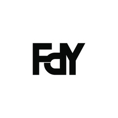Obraz premium fdy letter original monogram logo design