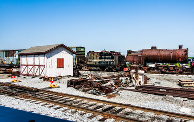 Fototapeta na wymiar Rusty Rail Yard