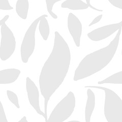 Leaves abstract repeating pattern in neutral tones