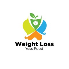 weight loss food logo designs simple modern for medicine