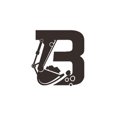 build excavator construction logo designs simple modern