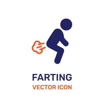 Farting action icon
