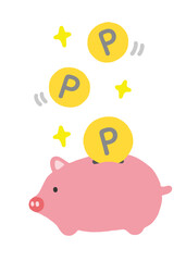 ポイント　貯金箱　貯まる
