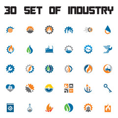 Fototapeta premium set of factory vector , set of industry logo