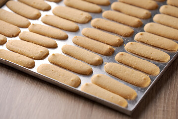 kue lidah kucing or katte tong biscuit. islamic cookies biscuit for eid mubarak tradition