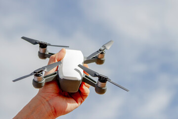 The handle holds the plane up in the sky with Soil background.