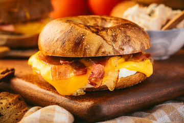 Bacon bagel