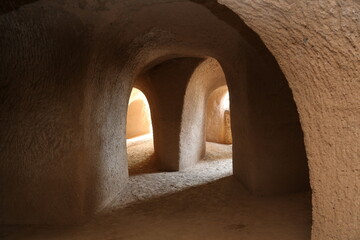 Sand mine tunnels