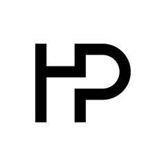 Letter HP logo design