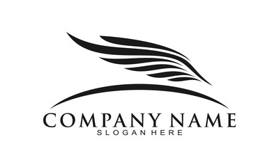 Wings luxury vector logo