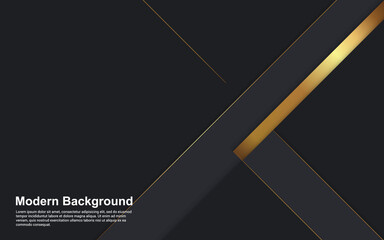 Illustration vector graphic of abstract black and gold background diagonal