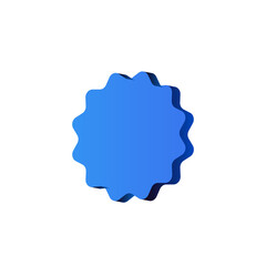 blue star icon star isolated on pastel withe background. minimal design gear. 3d rendering gear, star gear vector