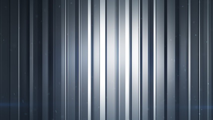Gray vertical bars 3D rendering