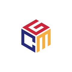 The letter GCM is hexagon shape