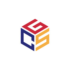 The letter GCS is hexagon shape