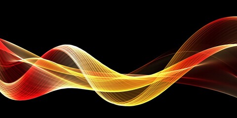 Abstract orange waves background. Template design
