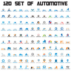 set of automotive vector , set of transportation logo