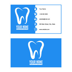 Business card design, courtesy of the dentist