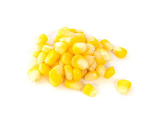 canned corn isolated on a white background