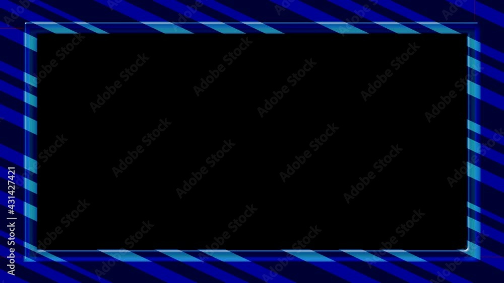 Poster animation of a colored border on a space in the background. for video design. decorative animation f