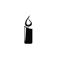 burning candle illustration
