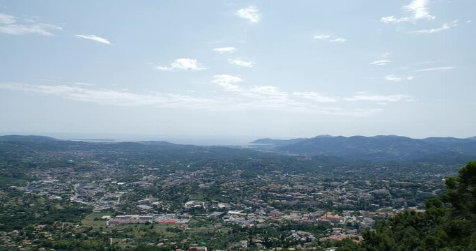 panoramic view from Grasse and the whole french riviera