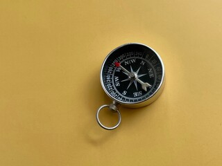 compass on colored background