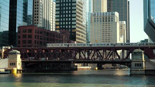 chicago train slow motion