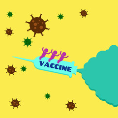 Vaccine Launch, suitable for healthcare medical product or educational content.