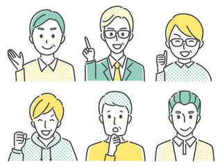 simple illustration of the  middle aged