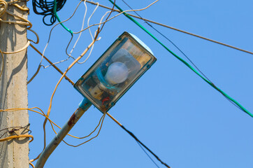 Old street lamp in Indian street
