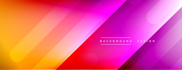 Dynamic lines abstract background. 3D shadow effects and fluid gradients. Modern overlapping forms
