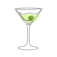 glass of martini