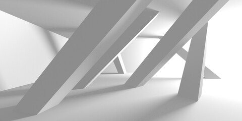 White Modern Background. Abstract Building Concept