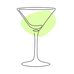 glass of martini