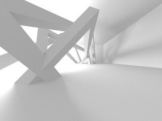 White Modern Background. Abstract Building Concept