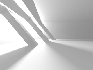 Abstract White Architecture Design Concept