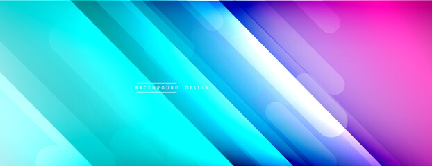 Dynamic lines abstract background. 3D shadow effects and fluid gradients. Modern overlapping forms