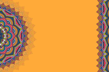 Vector ornamental background with mandala - 431434033