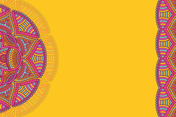 Vector ornamental background with mandala