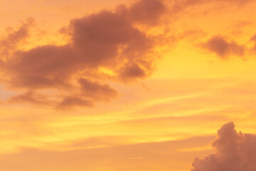 sky at sunset nature background
