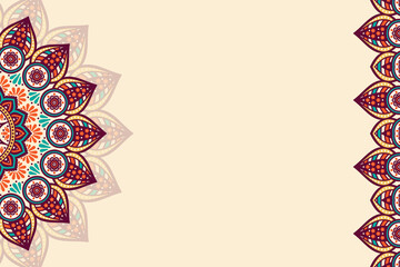 Vector ornamental background with mandala
